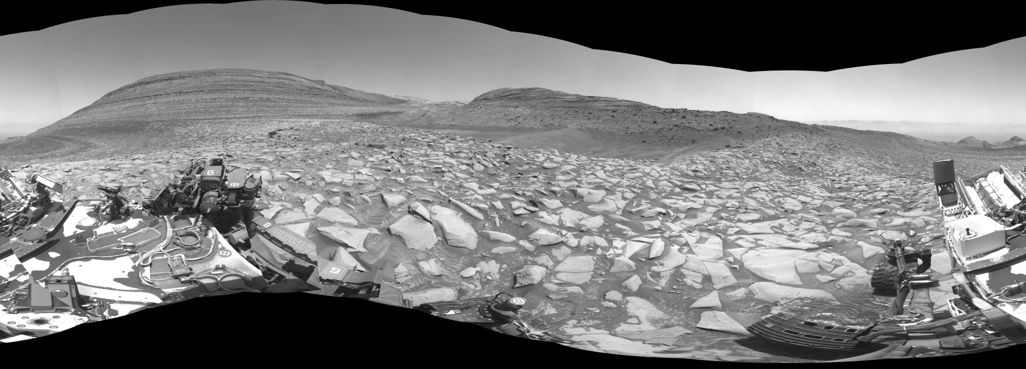 NASA's Curiosity Mars rover captured this 360-degree panorama