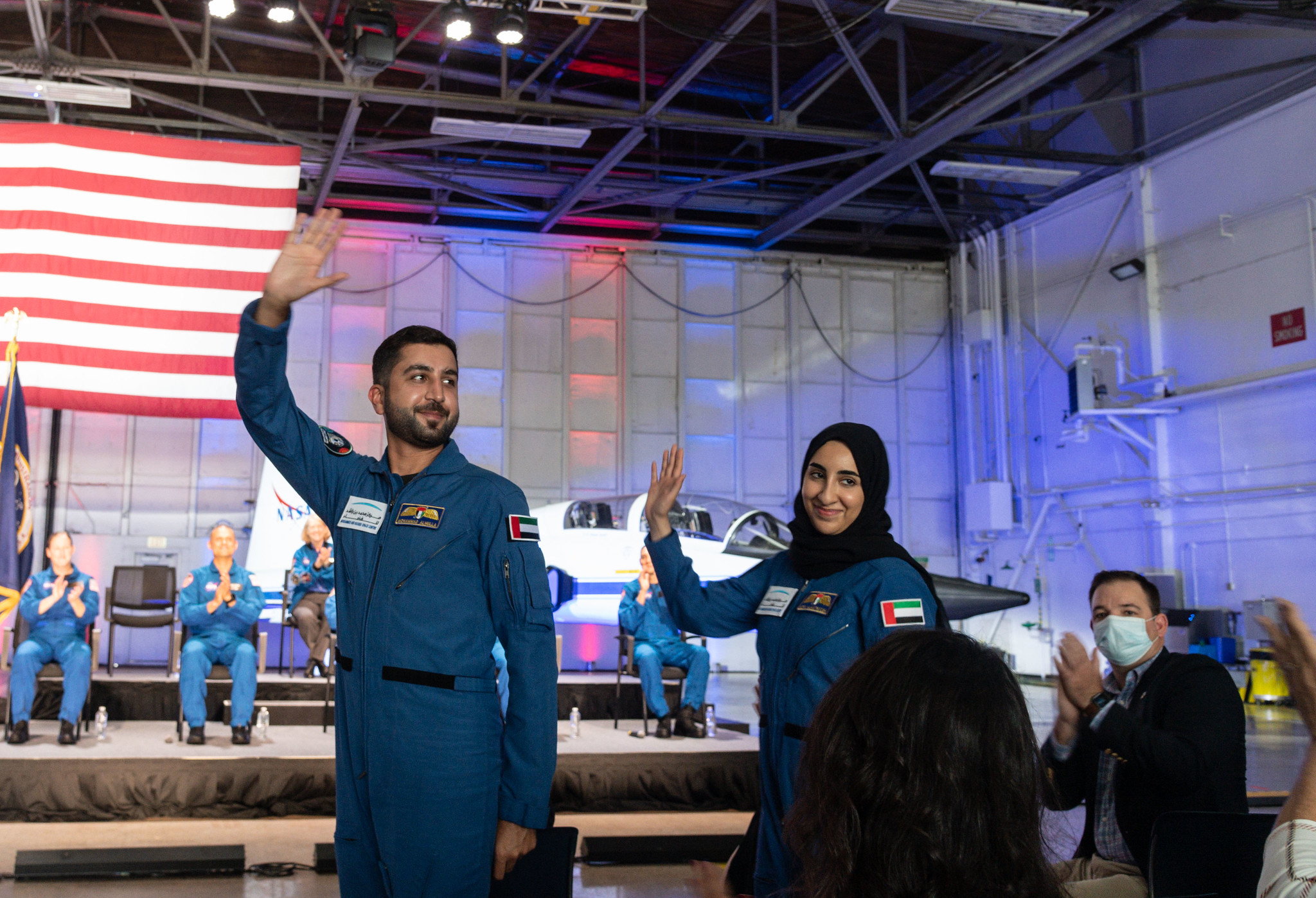 Astronaut Candidates Nora AlMatrooshi and Mohammad AlMulla