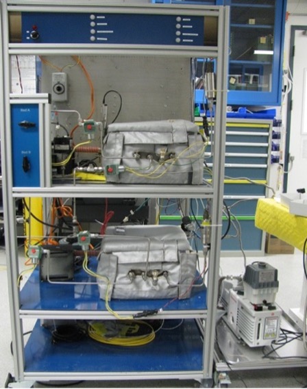 a rack with equipment on it