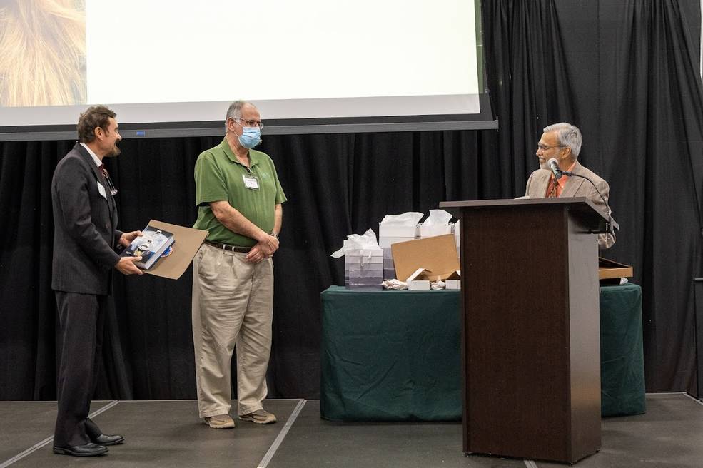 Dr Lulla at Texas Academy of Science concluding ceremony