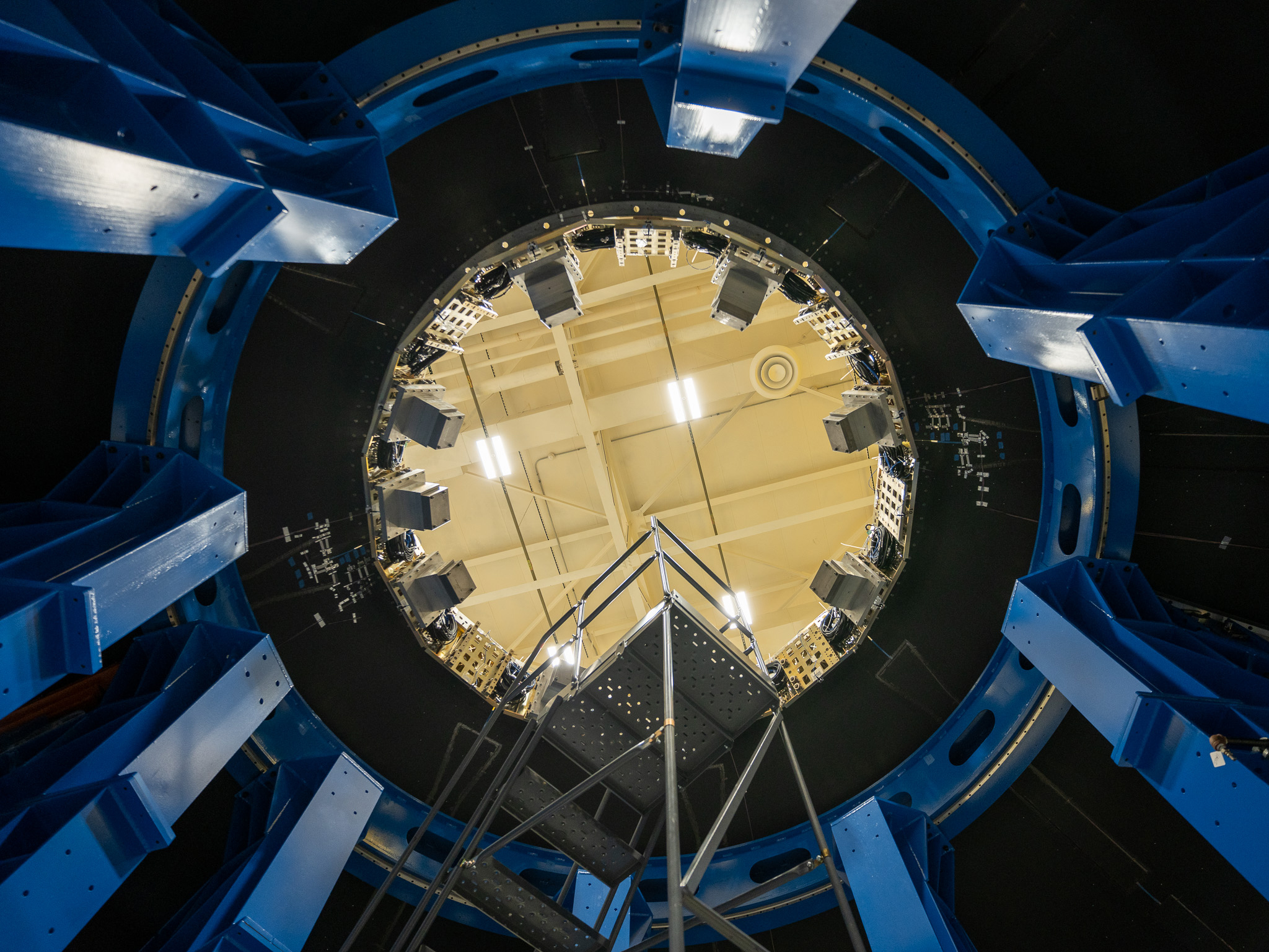 Teams at Marshall manufactured, prepared, and move the payload adapter test article. The payload adapter will undergo testing in the same test stand that once housed the SLS liquid oxygen tank structural test article.