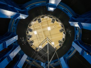 Teams at Marshall manufactured, prepared, and move the payload adapter test article. The payload adapter will undergo testing in the same test stand that once housed the SLS liquid oxygen tank structural test article.