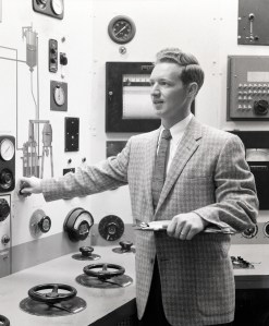 Man in control room.