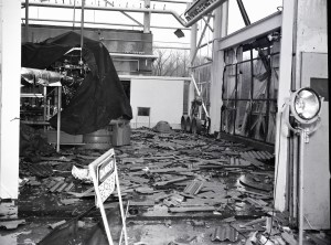 Damaged test cell.