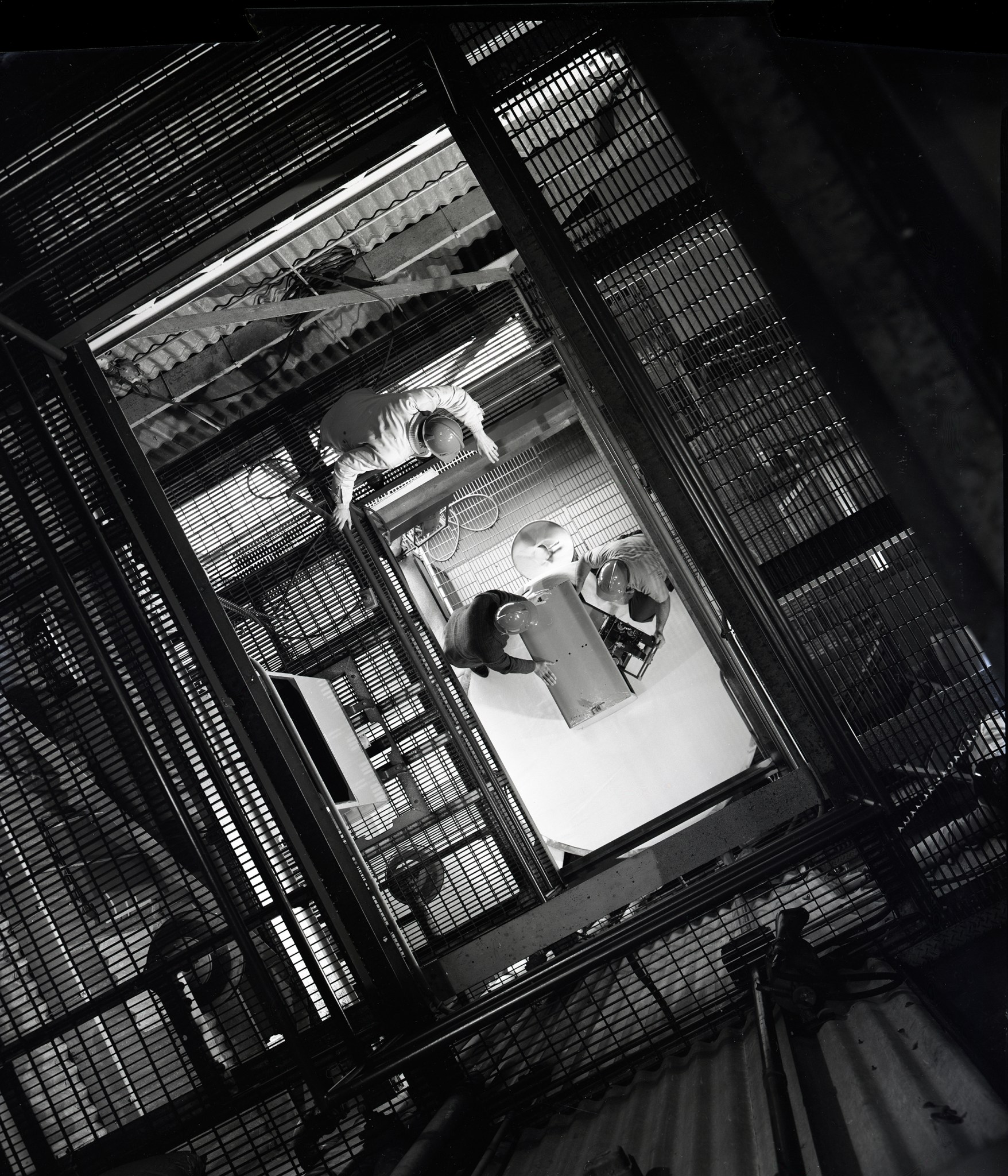 View down drop tower.