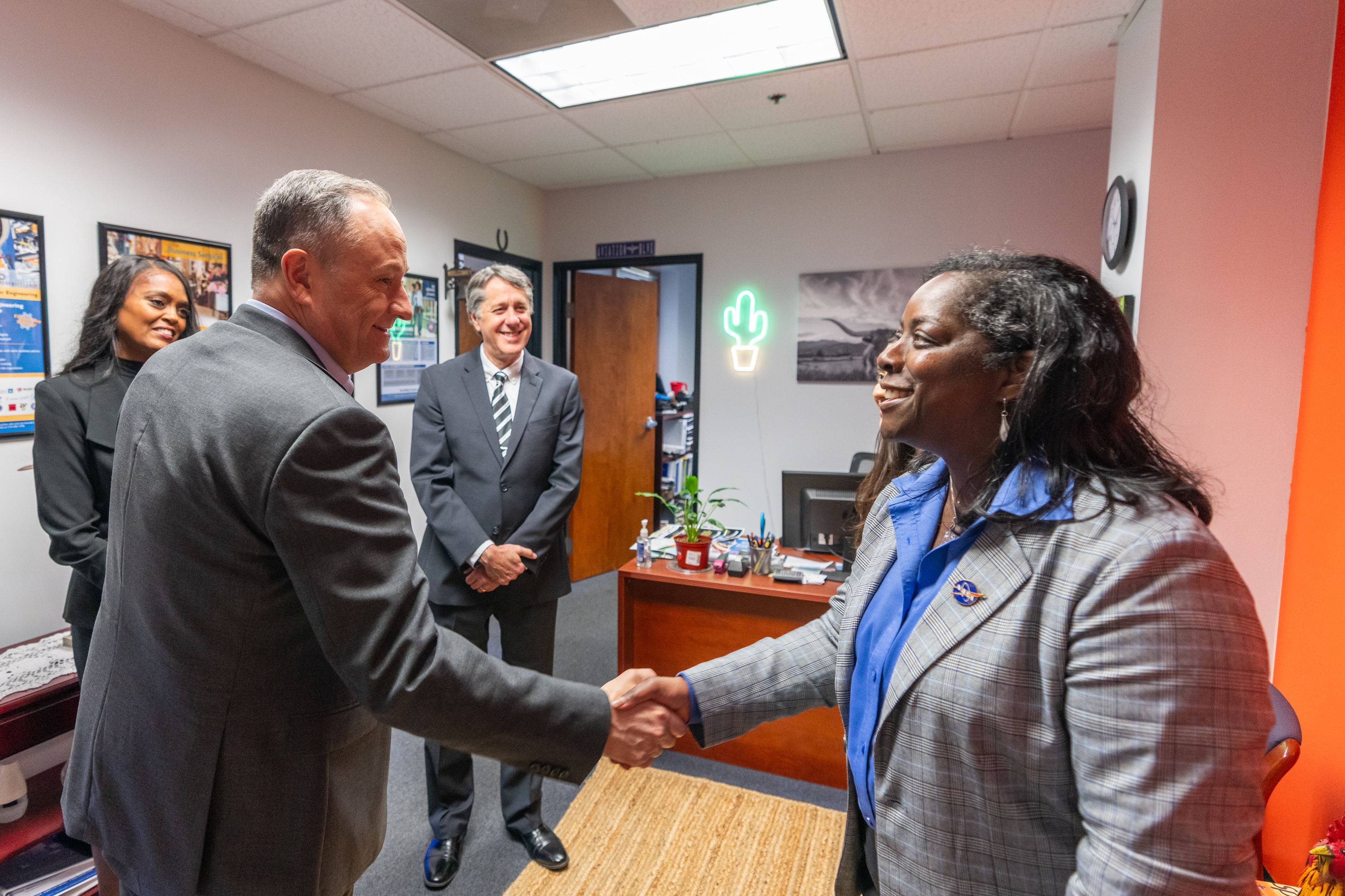 Second Gentleman Douglas Emhoff Participates in Women in Space Roundtable