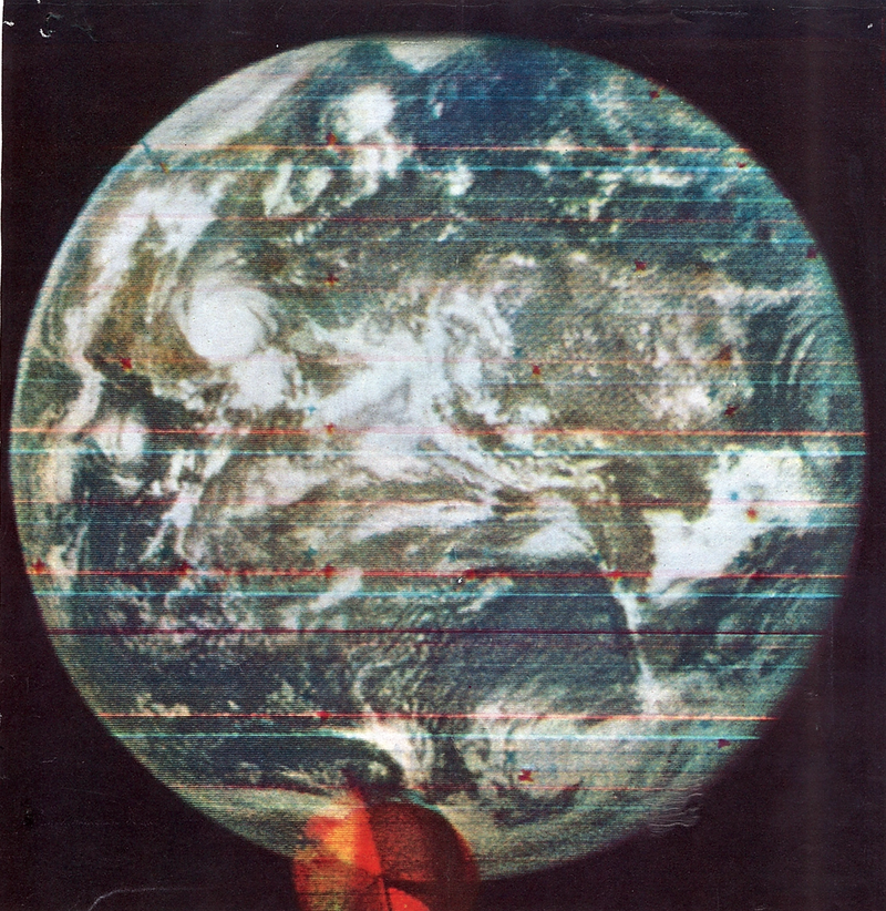 The first color image of the full Earth from the DODGE (Department of Defense Gravity Experiment) satellite in 1967