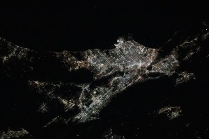The nightime lights of the Los Angeles, California, urban area were photographed by Expedition 70 Flight Engineer Jasmin Moghbeli of NASA as the International Space Station orbited 262 miles above the Pacific Ocean near Catalina Island.