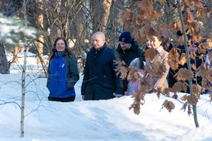 Soyuz MS-25 crew members (from left) NASA astronaut Tracy Dyson, Roscosmos cosmonaut Oleg Novitskiy, and Belarus spaceflight participant Marina Vasilevskaya are pictured before departing the Gagarin Cosmonaut Training Center in Star City, Russia, for the Baikonur Cosmodrome in Kazakhstan. The trio is in final training for its mission launching aboard the Soyuz MS-25 spacecraft to the International Space Station.