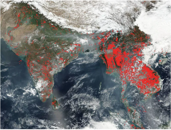 “Trends in Nighttime Fires in South/Southeast Asian Countries” Published in the Journal Atmosphere