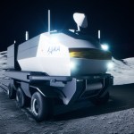 A concept image of JAXA's (Japan Aerospace Exploration Agency) pressurized rover, on the surface of the Moon.