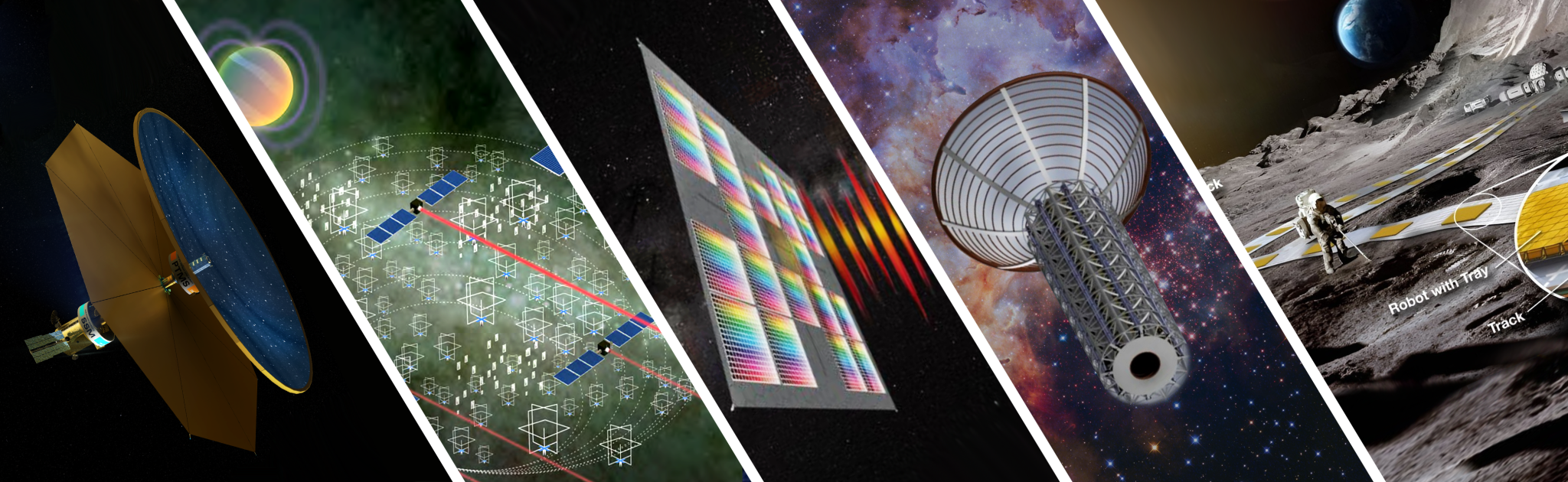 Collage of artist concepts of 2024 NIAC Phase II