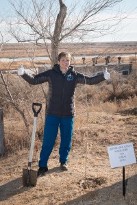jsc2018e097779 - At the Cosmonaut Hotel crew quarters in Baikonur, Kazakhstan, Expedition 58 crew member Anne McClain of NASA poses for pictures Nov. 27 after planting a tree in her name in traditional pre-launch activities. McClain, David Saint-Jacques of the Canadian Space Agency and Oleg Kononenko of Roscosmos will launch Dec. 3 on the Soyuz MS-11 spacecraft from the Baikonur Cosmodrome in Kazakhstan for a six-and-a-half month mission on the International Space Station...NASA/Victor Zelentsov