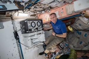 iss058e011232 (Feb. 8, 2019) --- Canadian Space Agency astronaut David Saint-Jacques works inside the Unity module performing preventative maintenance on the Simplified Aid For EVA Rescue (SAFER) unit that attaches to U.S. spacesuits. The SAFER would be used to maneuver an astronaut back to the International Space Station in the unlikely event they became untethered during a spacewalk.