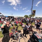 Visitors to Russellville, Arkansas, gather to view the total solar eclipse April 8. NASA heliophysics and communication experts traveled to Russellville to engage and educate tourists and residents about the eclipse. Russellville experienced a total eclipse for 4 minutes, 12 seconds.