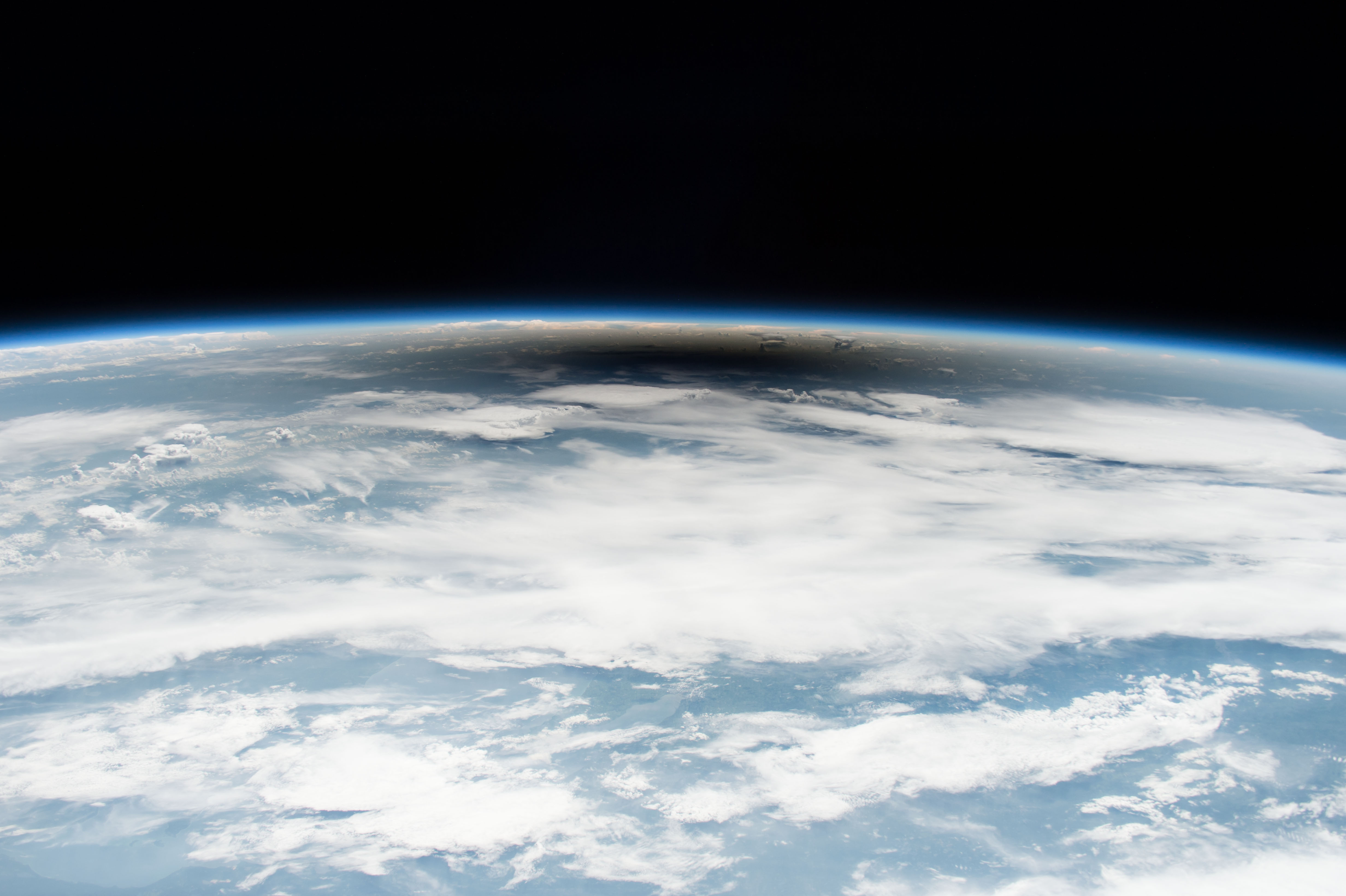 Expedition 52 image of the August 2017 total eclipse over North America