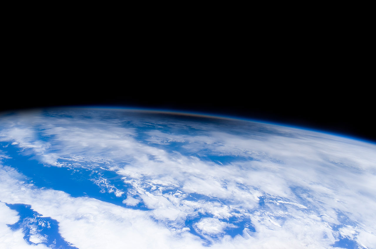 NASA astronaut Donald R. Pettit observed the first solar eclipse from the International Space Station during Expedition 6 in December 2002