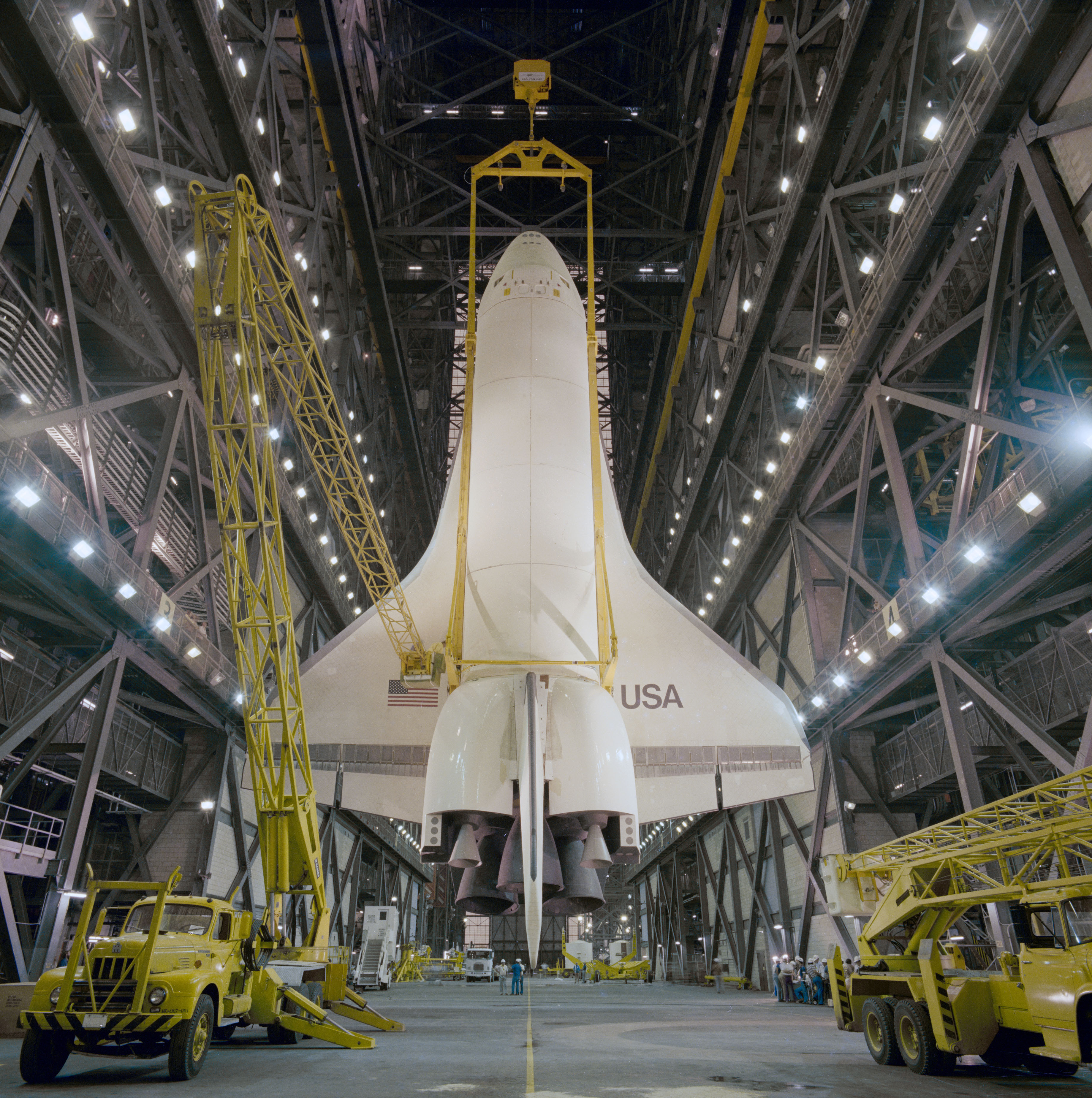 Enterprise in the vertical position