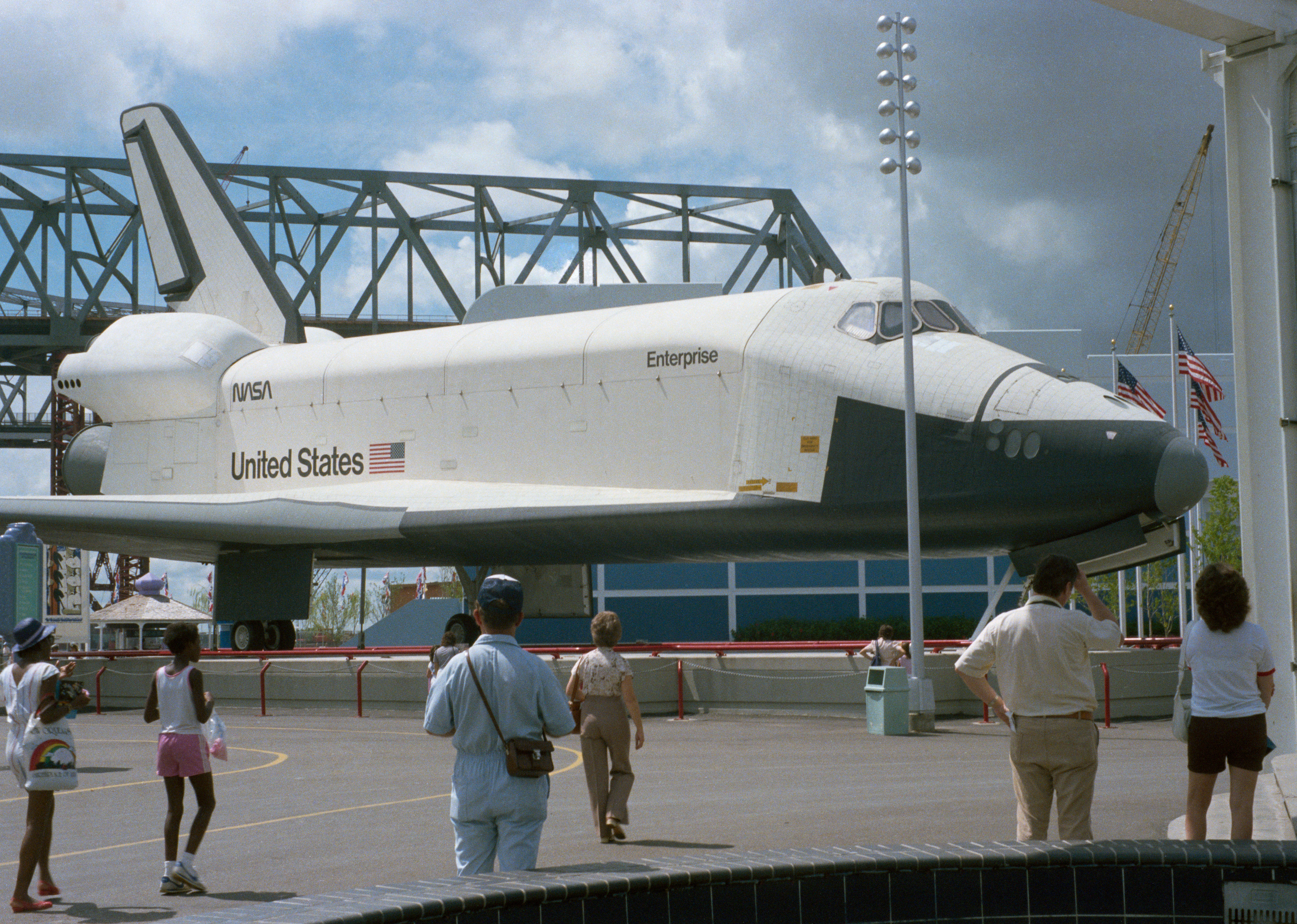 Enterprise esposta alla Fiera Mondiale di New Orleans nel 1984