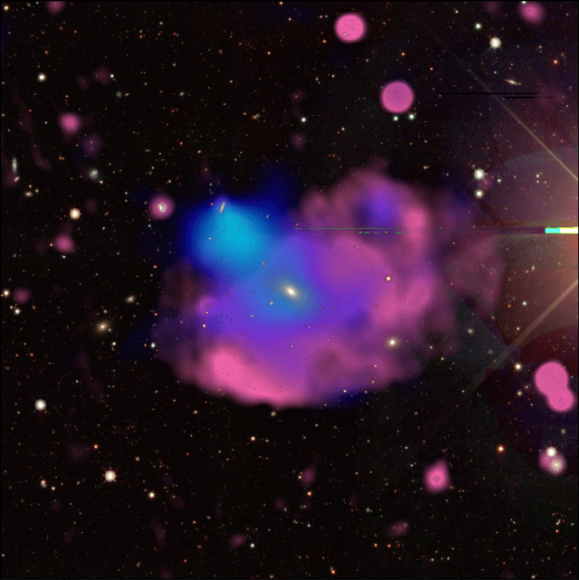 can rays travel through vacuum Multiwavelength image of the Cloverleaf ORC