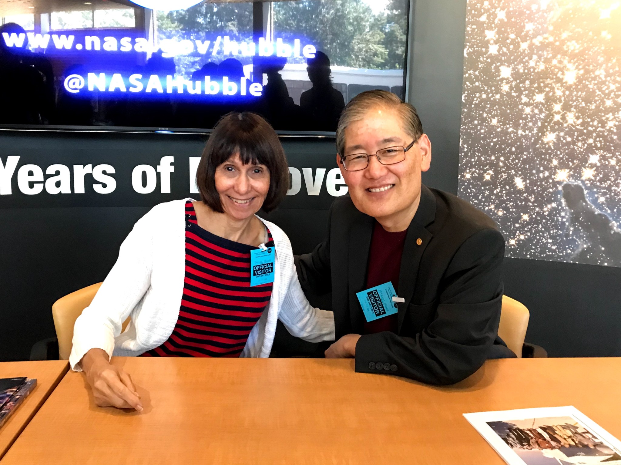 Denise (left) and Mike Okuda