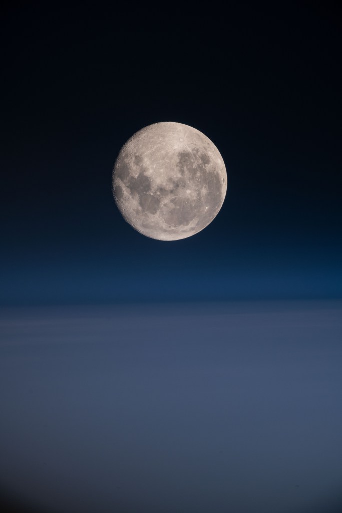 iss060e013481 (July 18, 2019) --- A full Moon is pictured from the International Space Station as the orbiting complex flew 270 miles above the South Pacific Ocean off the coast of South America.