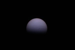 iss071e001438 April 8 2024 During the 2024 solar eclipse four NASA astronauts and three Roscosmos cosmonauts had the opportunity to view the celestial event from the unique vantage point of the International Space Station Pictured here by NASA astronaut Matthew Dominick is the Sun as the orbital complex orbited 257 miles off the west coast of Mexico