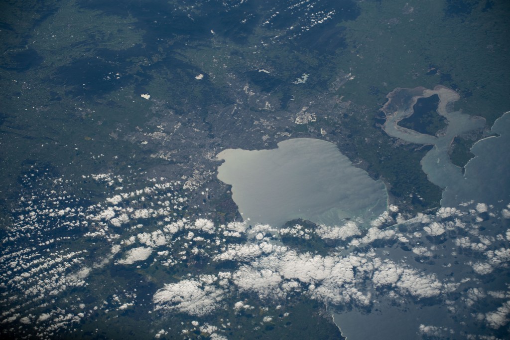 iss060e071409 (Sept. 16, 2019) --- Melbourne, Australia on Port Philip Bay is pictured from the International Space Station as the orbital complex flew 270 miles above the Great Australian Bight.