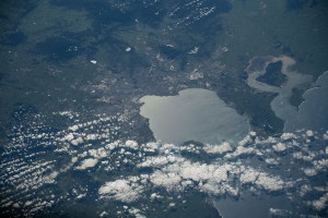 iss060e071409 (Sept. 16, 2019) --- Melbourne, Australia on Port Philip Bay is pictured from the International Space Station as the orbital complex flew 270 miles above the Great Australian Bight.