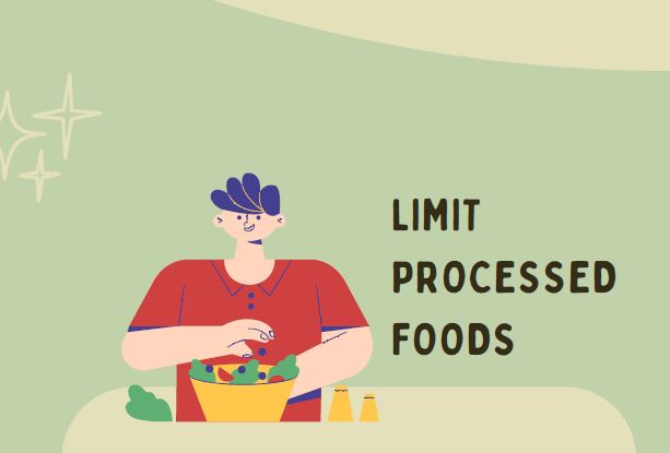 Cartoon of person making a salad