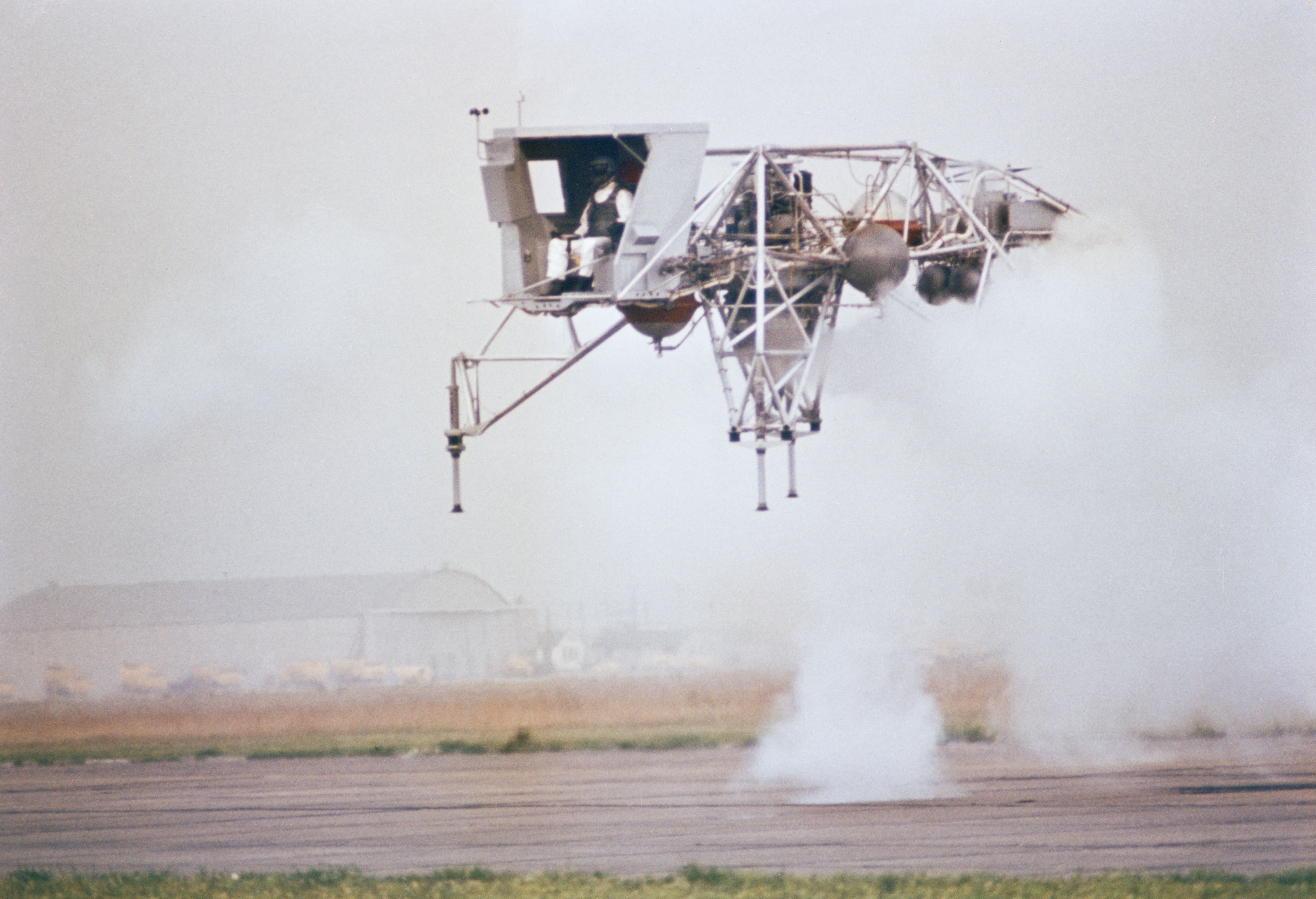 At Ellington Air Force Base in Houston, NASA pilot Harold E. 