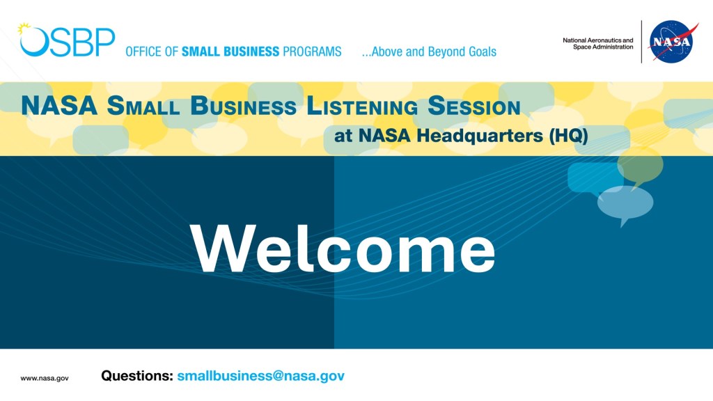 Welcome to OSBP April Listening Series