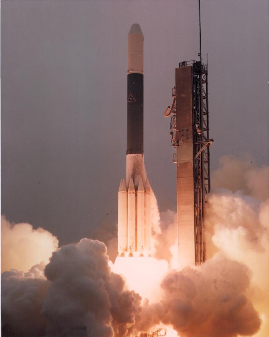 Launch of the Solar Maximum Mission in February 1980