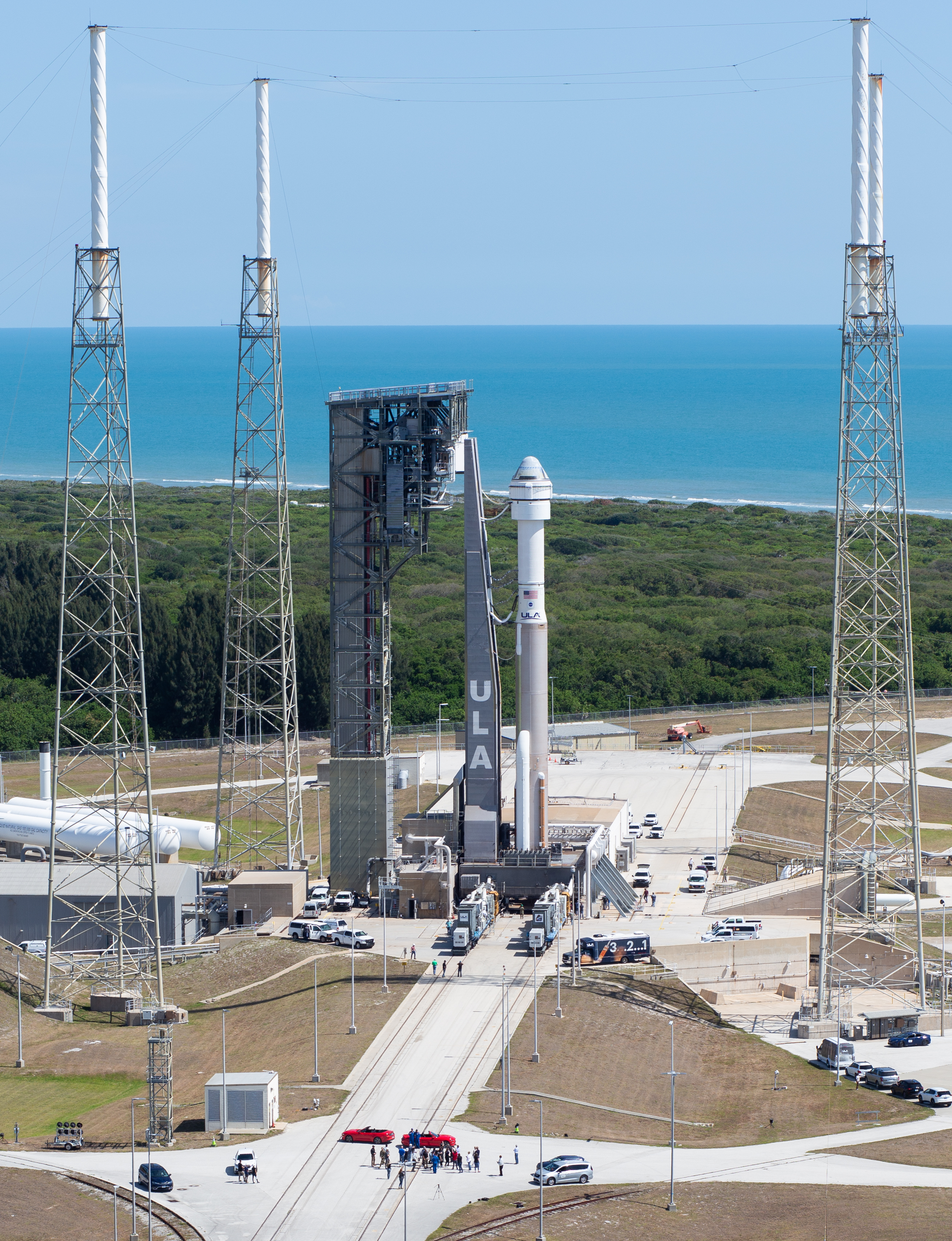 United Launch Alliance's Atlas V rocket with Boeing Starliner's spacecraft atop at Space Launch Complex-41 ahead of NASA's Boeing Crew Flight Test.