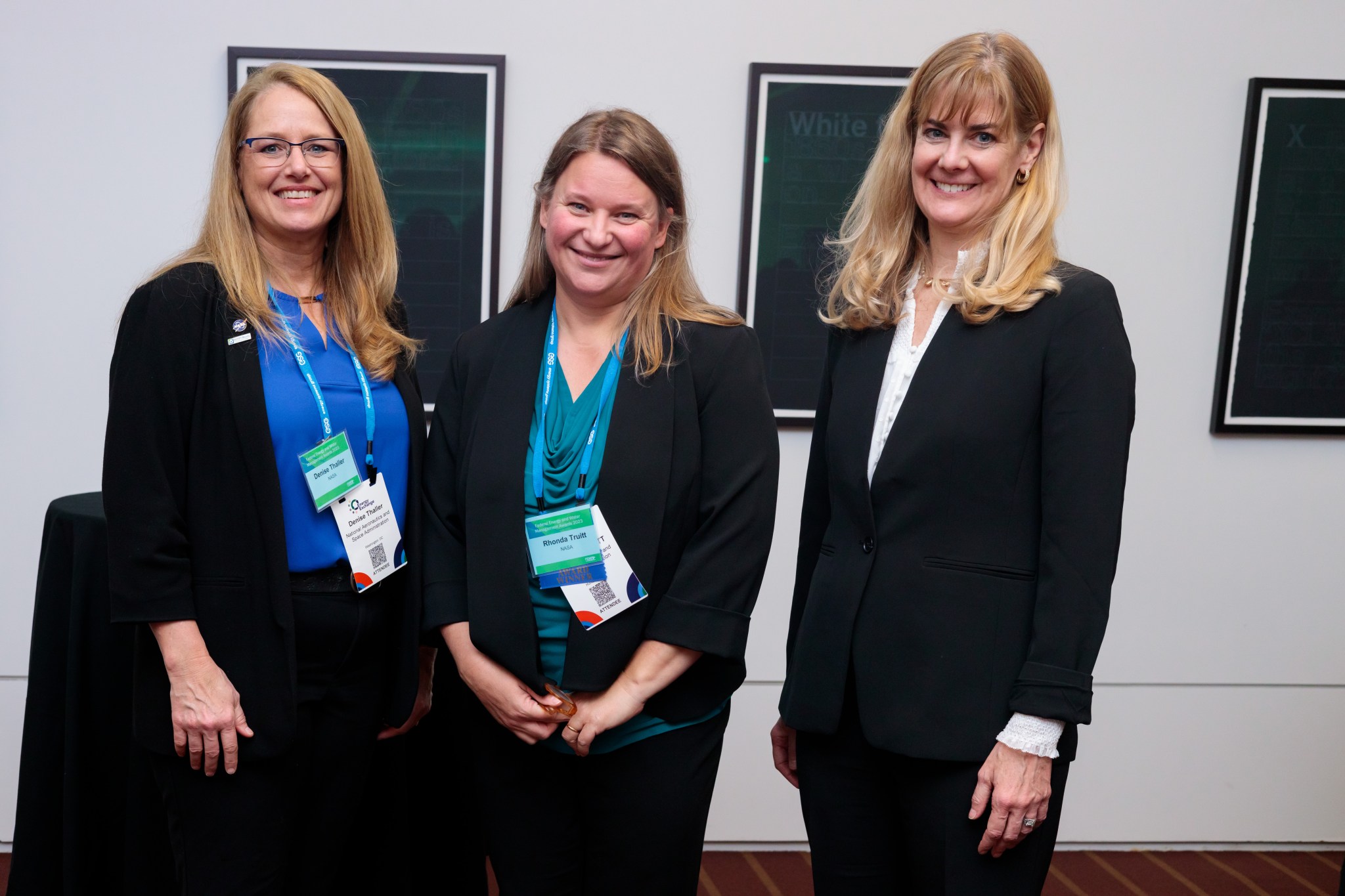 From left, Thaller, Truitt, and Bertrand together at the FEMP award ceremony.