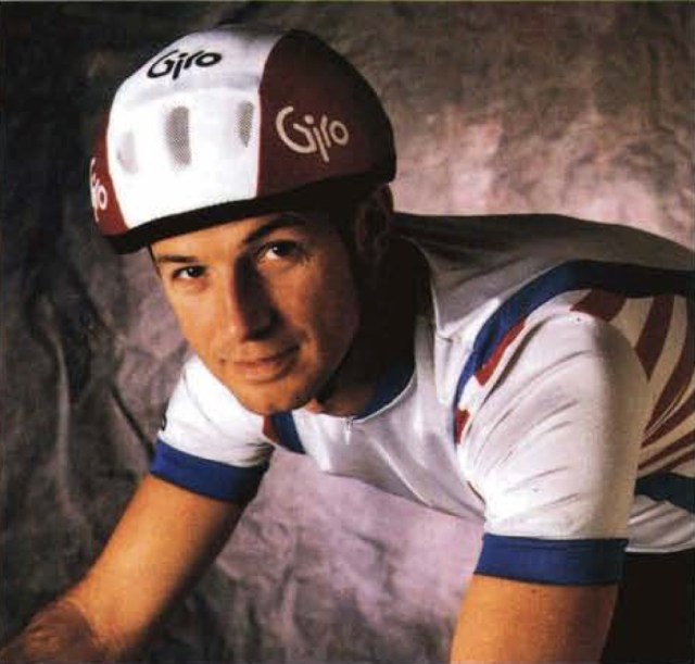 Jim Gentes wearing the Jiro Prolight bicycle helmet.