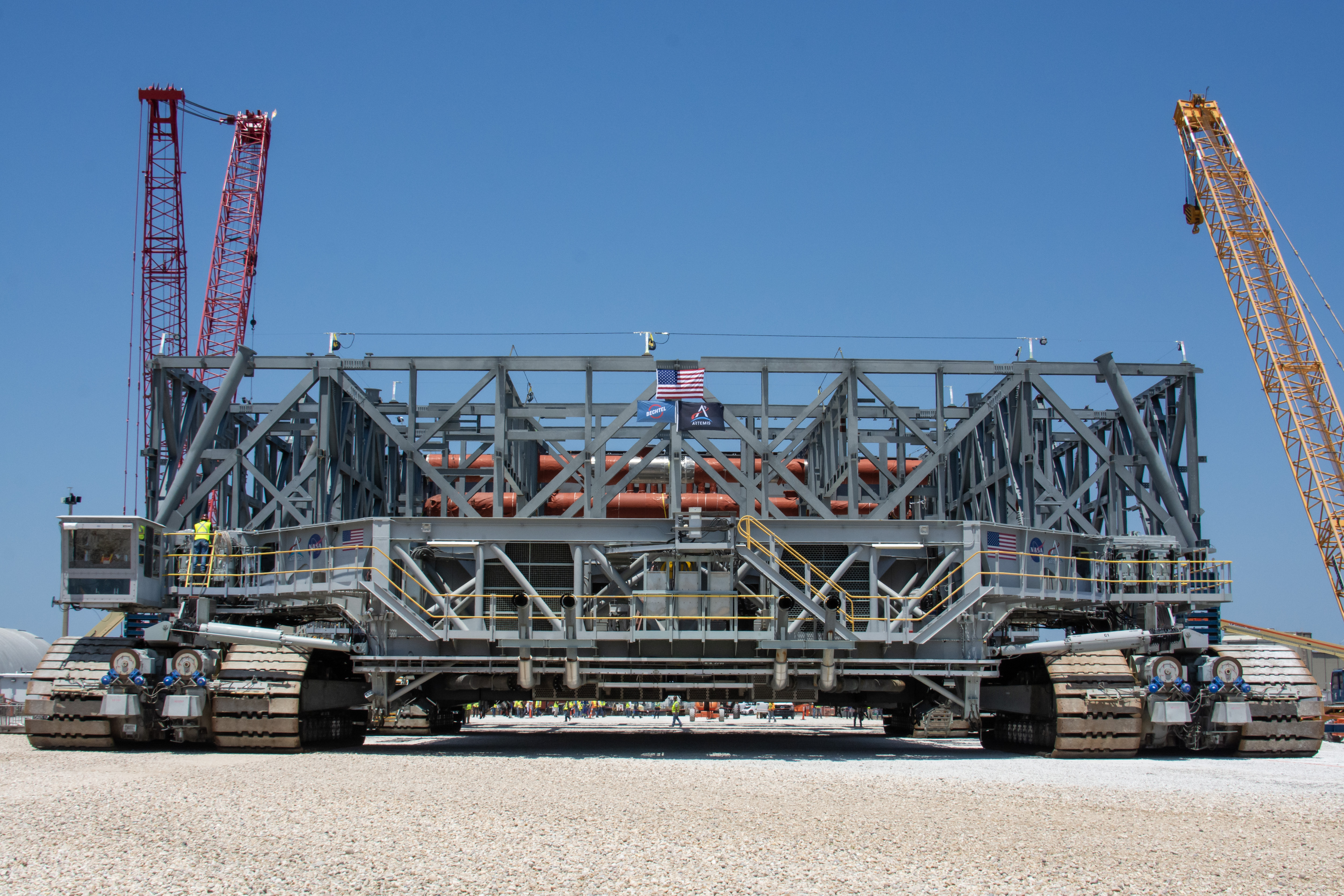 NASA’s New Mobile Launcher Stacks Up for Future Artemis Missions 