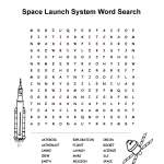Space Launch System word search