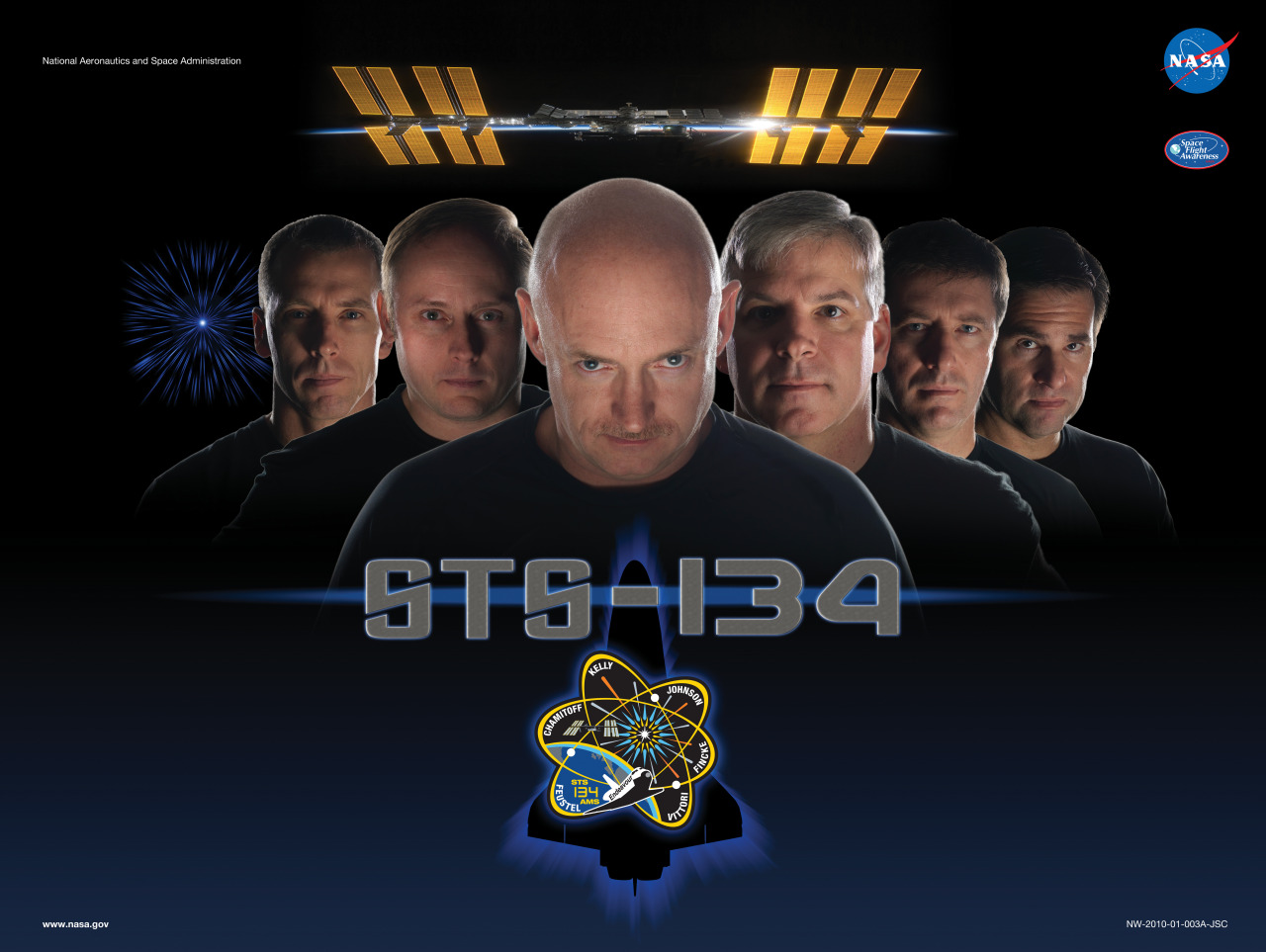 The SFA poster for the STS-134 crew