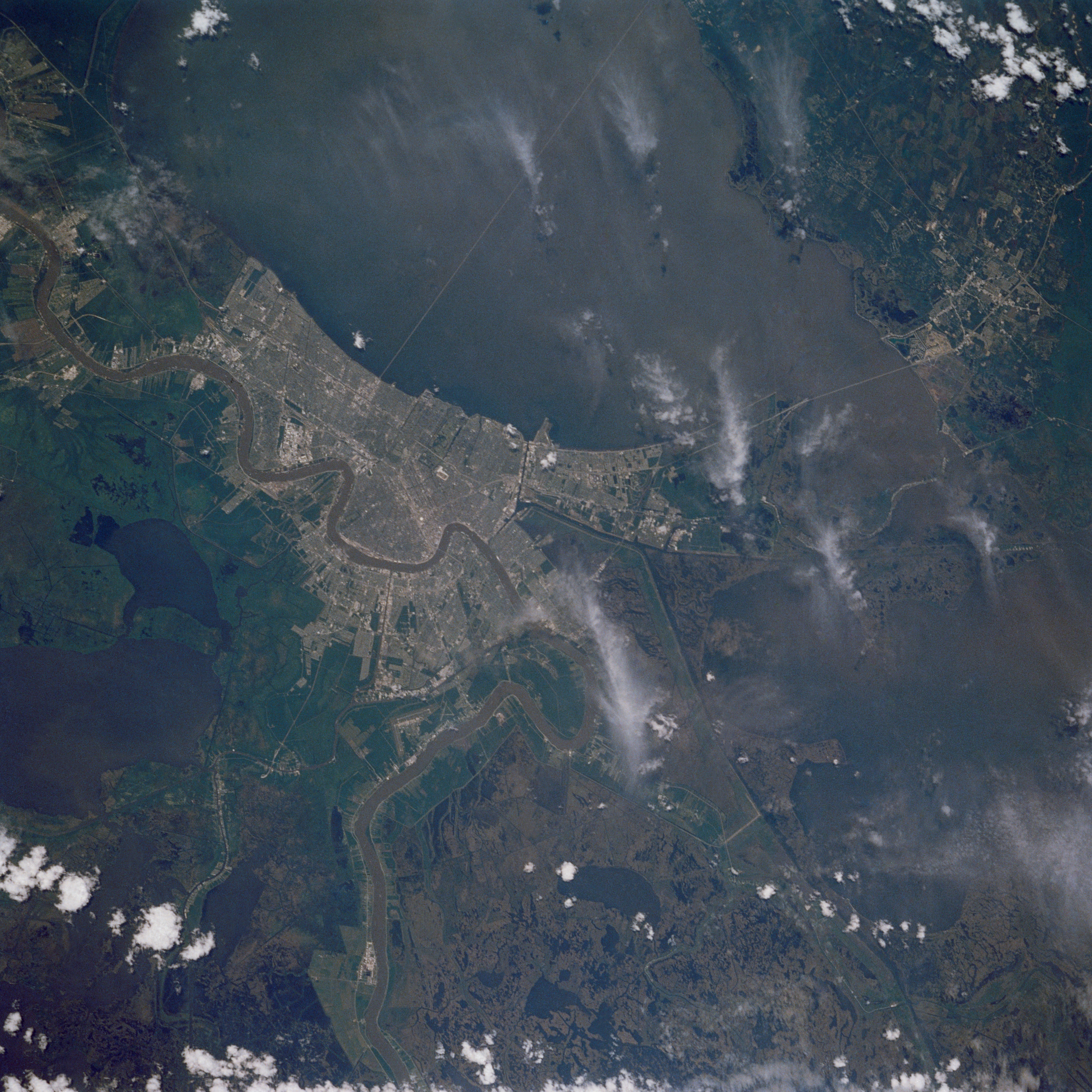 STS-30 crew Earth observation photograph of New Orleans