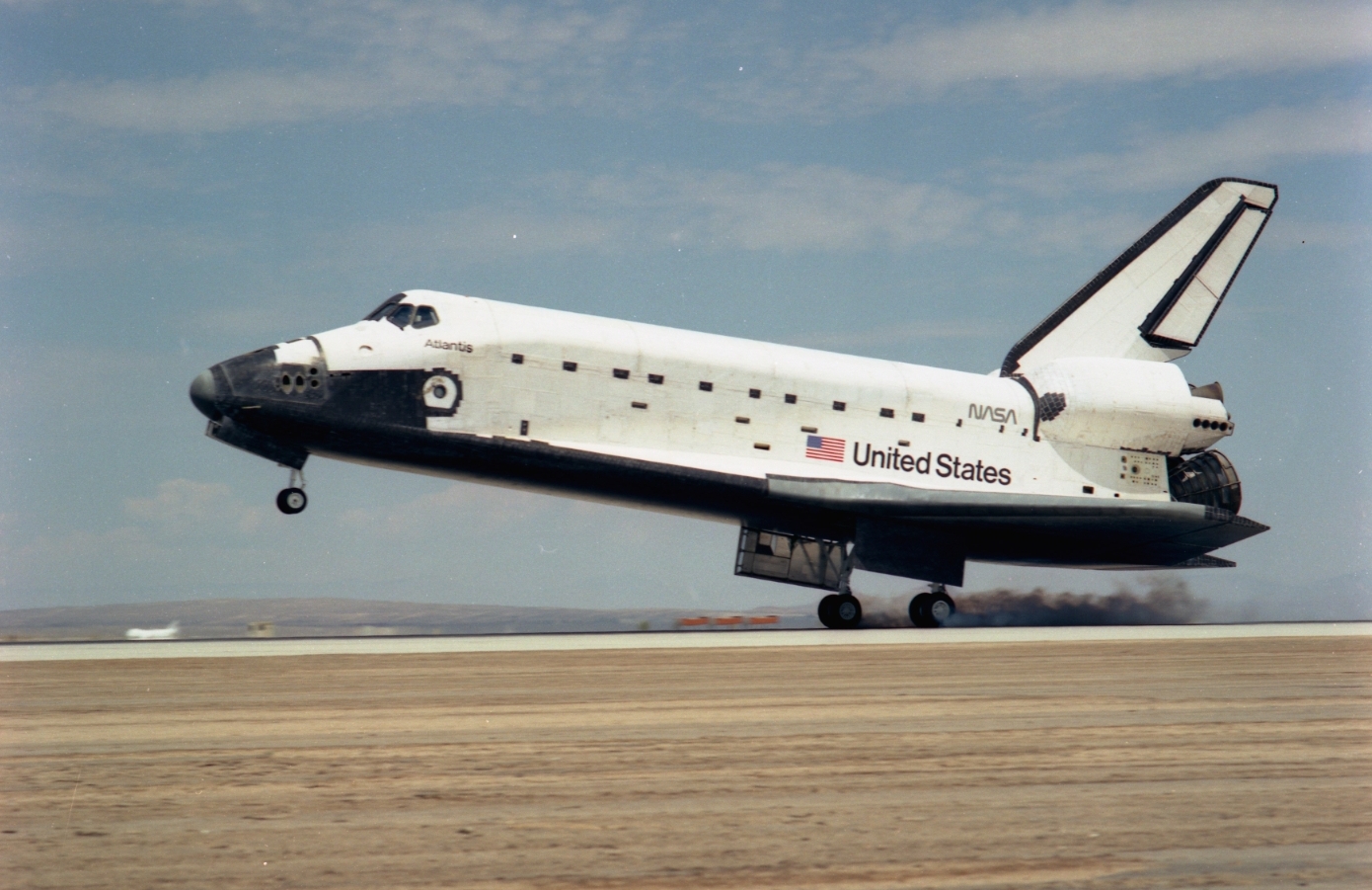 Atlantis touches down