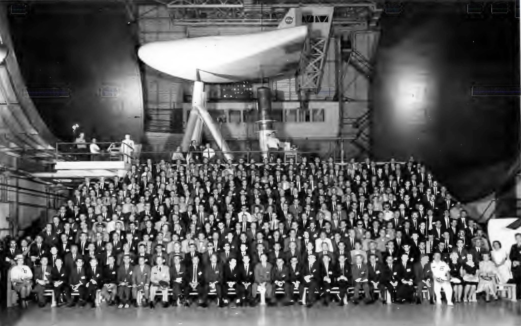 Group photograph in wind tunnel