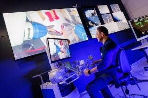 A view inside Virtual Incisions Mission Control at the University of Nebraska-Lincoln. Credit: UNL/Virtual Incision