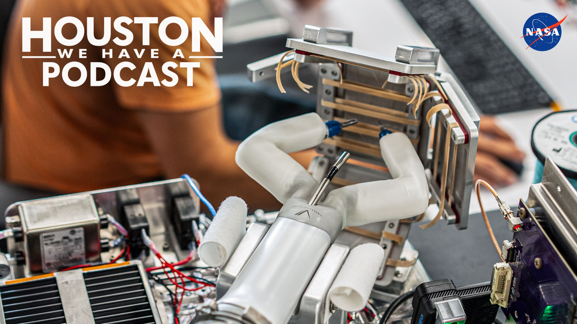 The cover art display for the Houston We Have a Podcast podcast.
