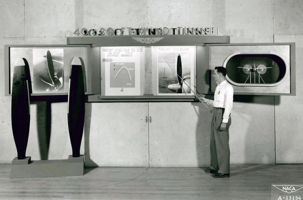 Man with exhibit.