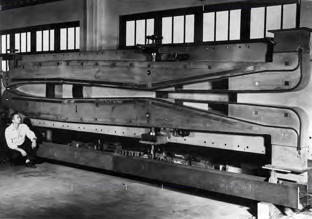 Wind tunnel test section.