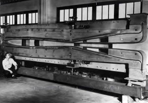 Wind tunnel test section.