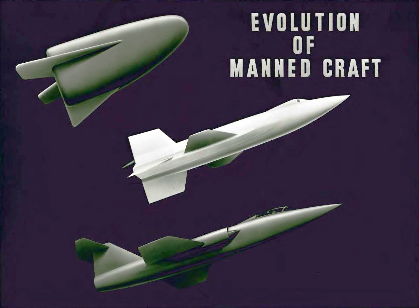 Drawing of three high-speed aircraft.