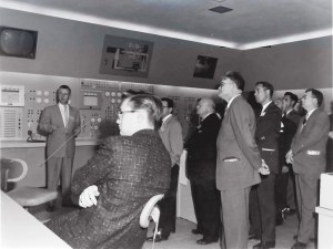 Group in control room.