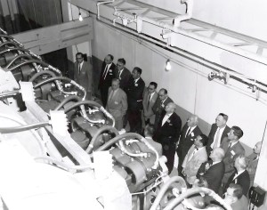 Group viewing wind tunnel.